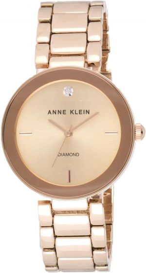 Anne Klein Women&#x27;s Genuine Diamond Dial Bracelet Watch