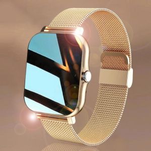 LIGE New Women Smart watch Men 1.69" Color Screen Full touch Fitness Tracker Bluetooth Call Smart Clock Ladies Smart Watch Wo