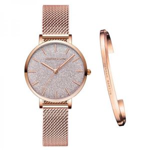 Alma shop שעונים Stainless Steel Mesh Wristwatches Top Brand New Luxury Japan Quartz Movement Rose Gold Designer Elegant Style Watches For Women