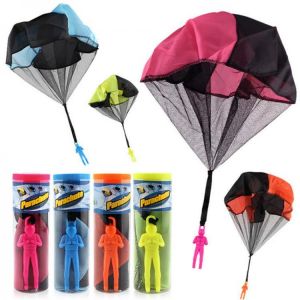 Alma shop צעצועים ותחביבים Parachute Toy Throw and Drop outdoor Fun Toy Outdoor Sports Toys Random Color With Soldier Doll